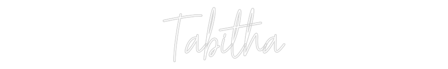 Custom Neon Text - Tabitha