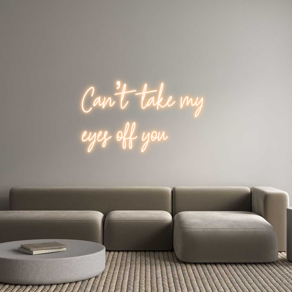 Custom Neon Text - Can’t take my...