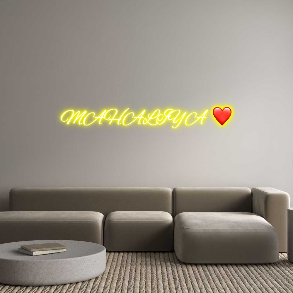 Custom Neon Text - MAHALIYA ❤️