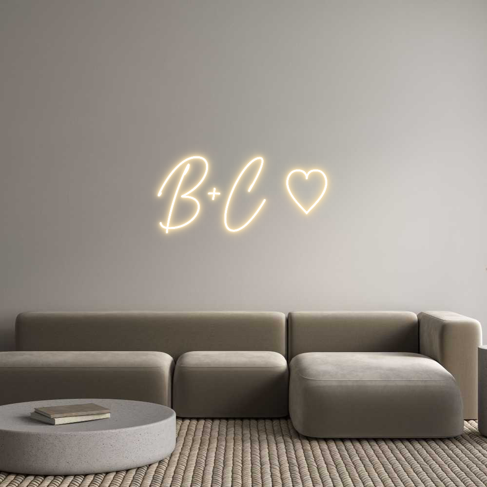 Custom Neon Text- B+C ♡