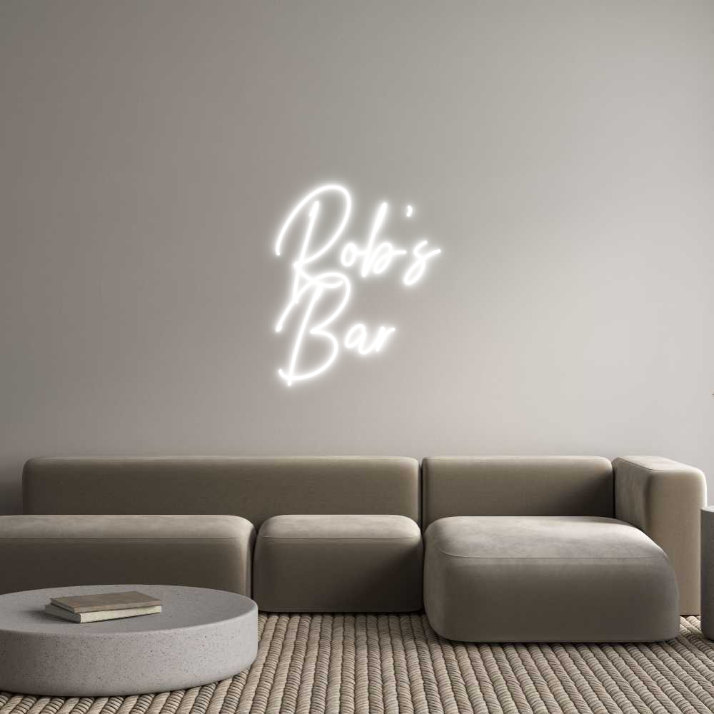 Custom Neon Text- Rob’s
Bar