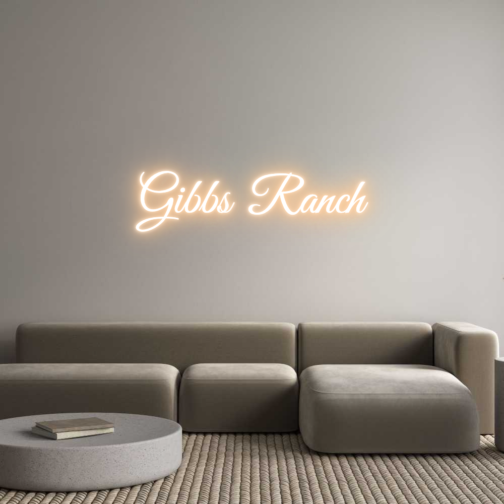 Custom Neon Text - Gibbs Ranch
