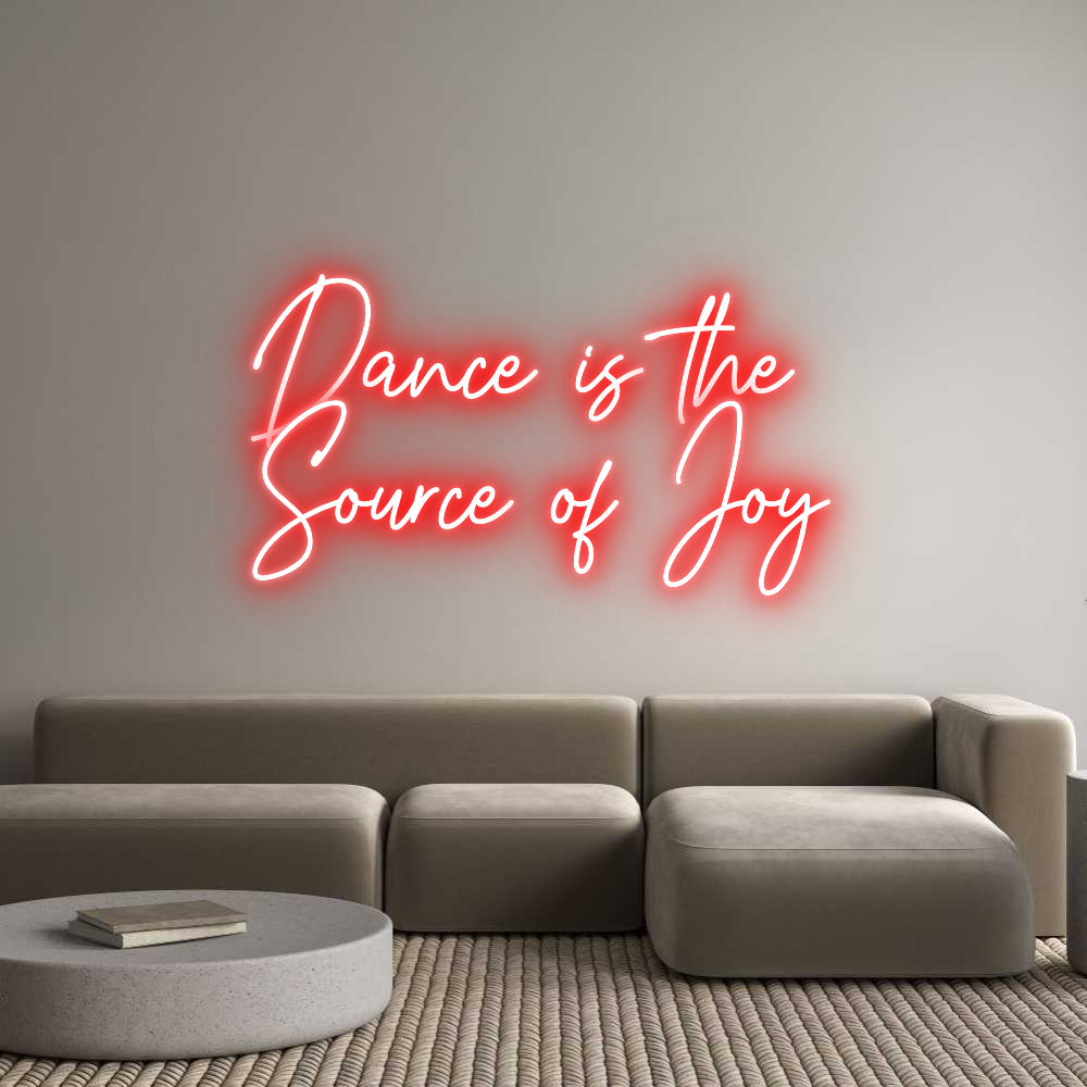 Custom Neon Text - Dance is the ...