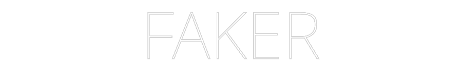 Custom Neon Text - FAKER