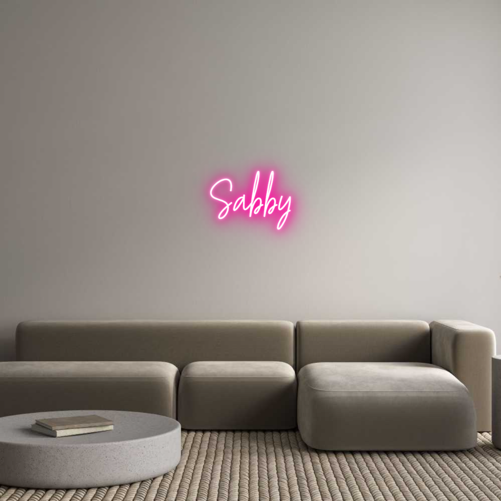 Custom Neon Text - Sabby
