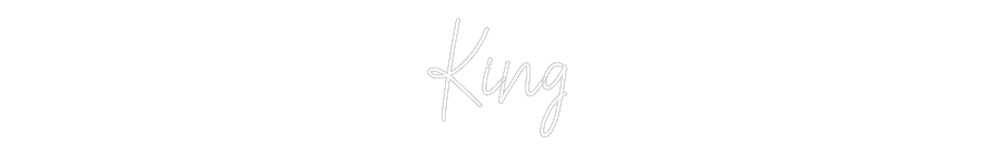 Custom Neon Text - King