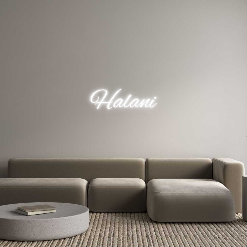Custom Neon Text - Halani