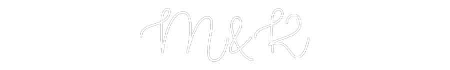 Custom Neon Text - M&K