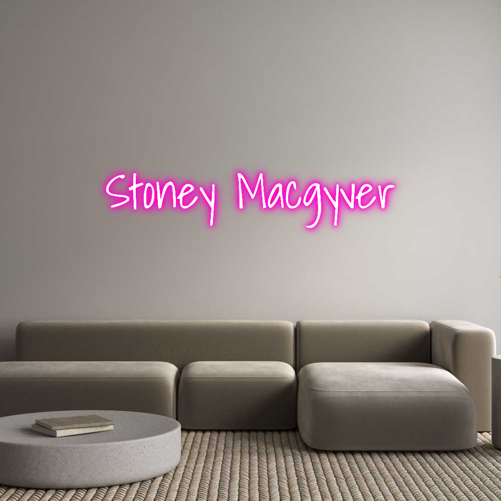 Custom Neon Text- Stoney Macgyver