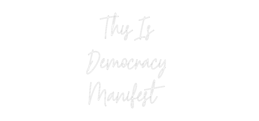 Custom Neon Text - This Is
Dem...