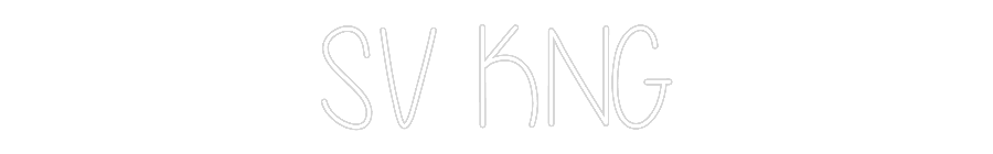 Custom Neon Text - SV KNG