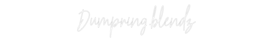 Custom Neon Text - Dumpring.blendz