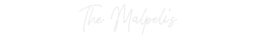 Custom Neon Text - The Malpeli’s