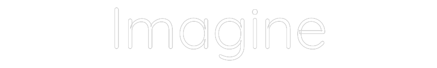 Custom Neon Text - Imagine