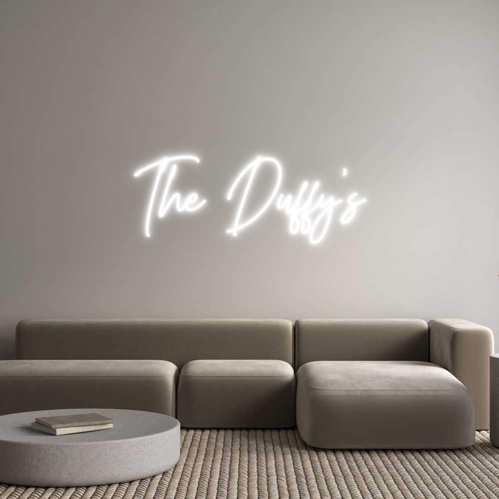 Custom Neon Text- The Duffy’s