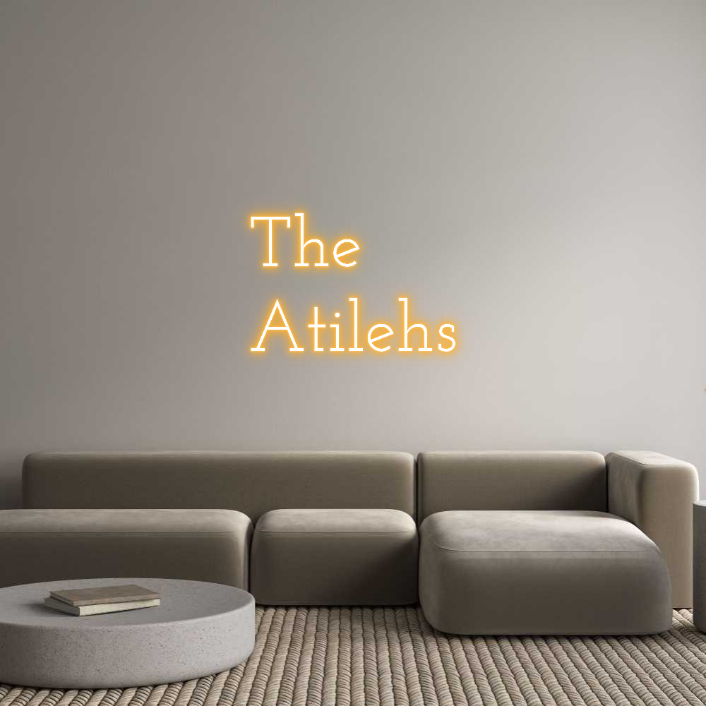 Custom Neon Text- The
Atilehs