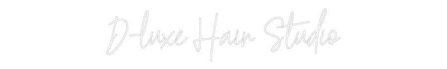Custom Neon Text - D-luxe Hair S...