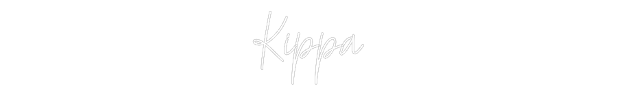 Custom Neon Text - Kippa