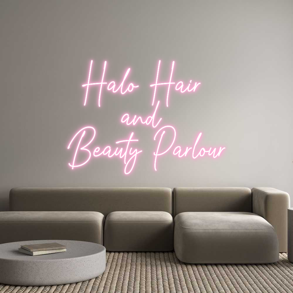 Custom Neon Text- Halo Hair
a...