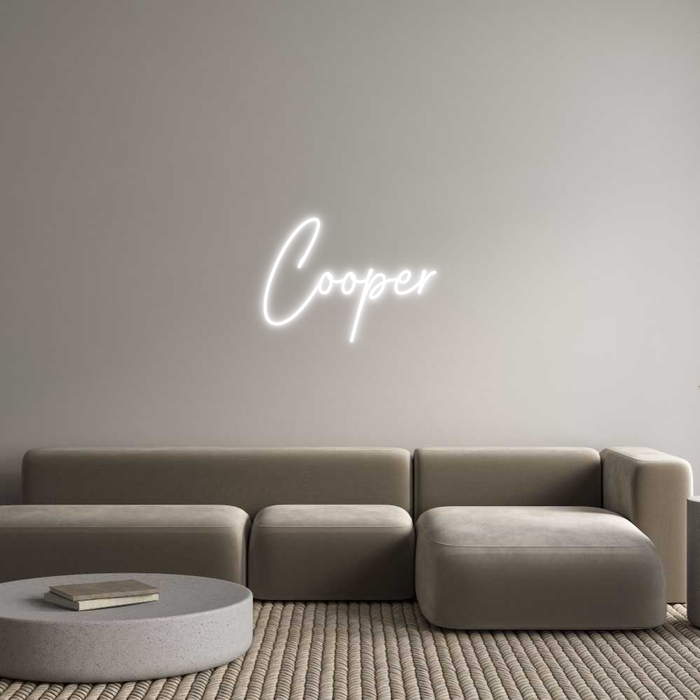 Custom Neon Text - Cooper