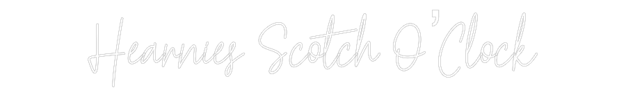 Custom Neon Text - Hearnies Scot...