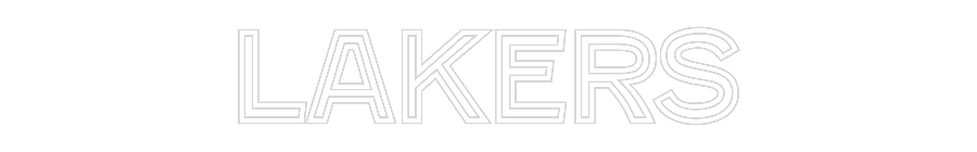 Custom Neon Text - Lakers
