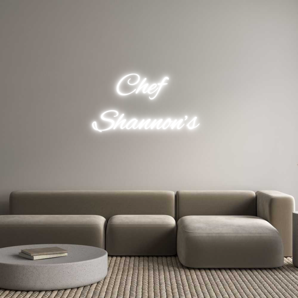 Custom Neon Text - Chef
Sha...