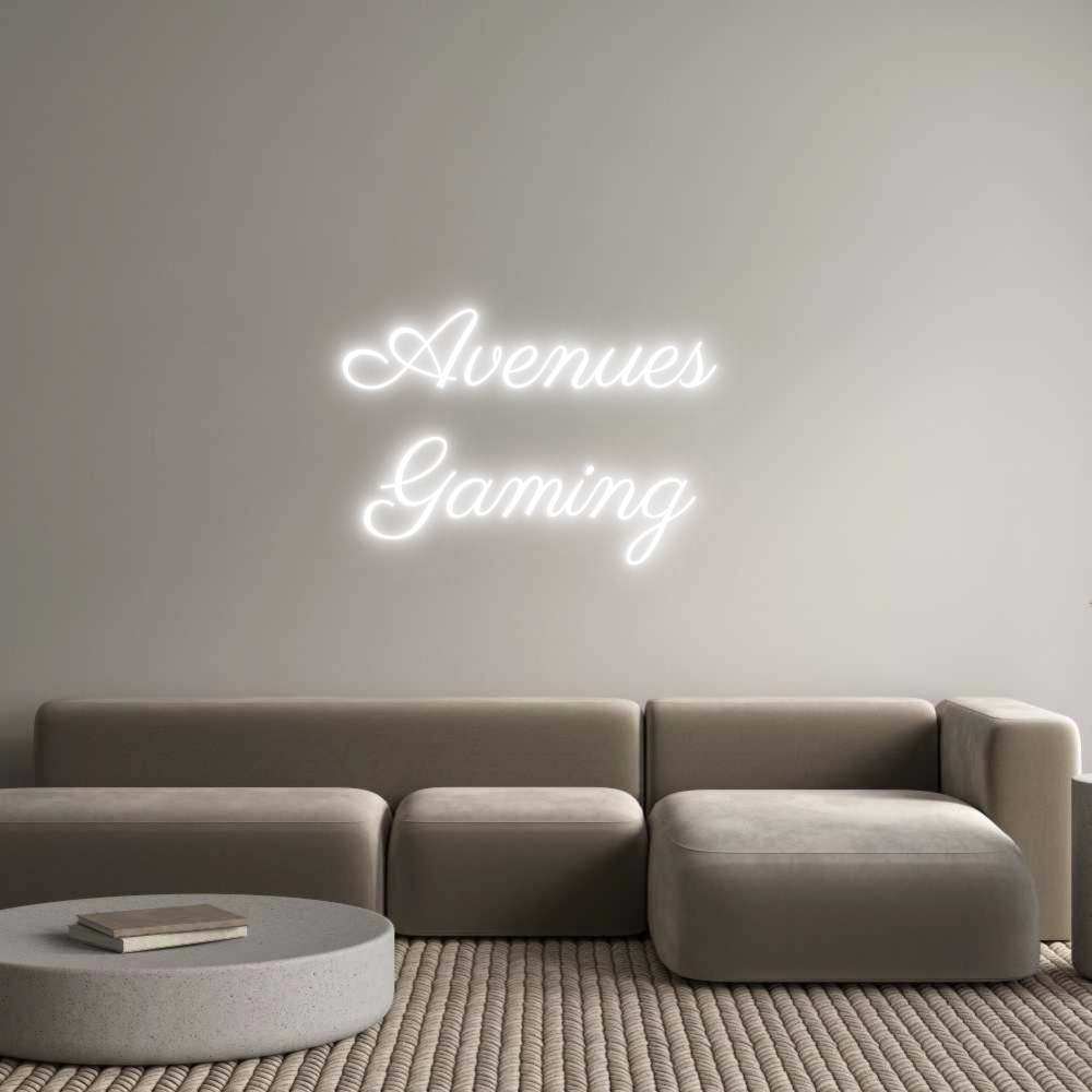 Custom Neon Text - Avenues
Gam...