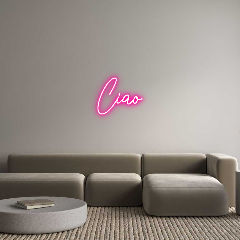 Custom Neon Text - Ciao
