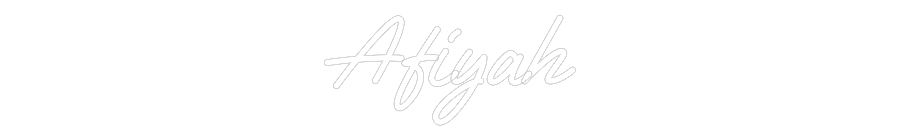Custom Neon Text - Afiyah