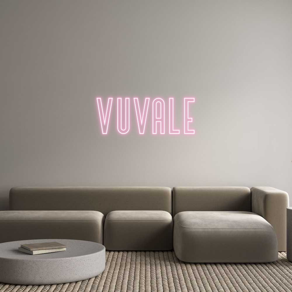 Custom Neon Text- Vuvale