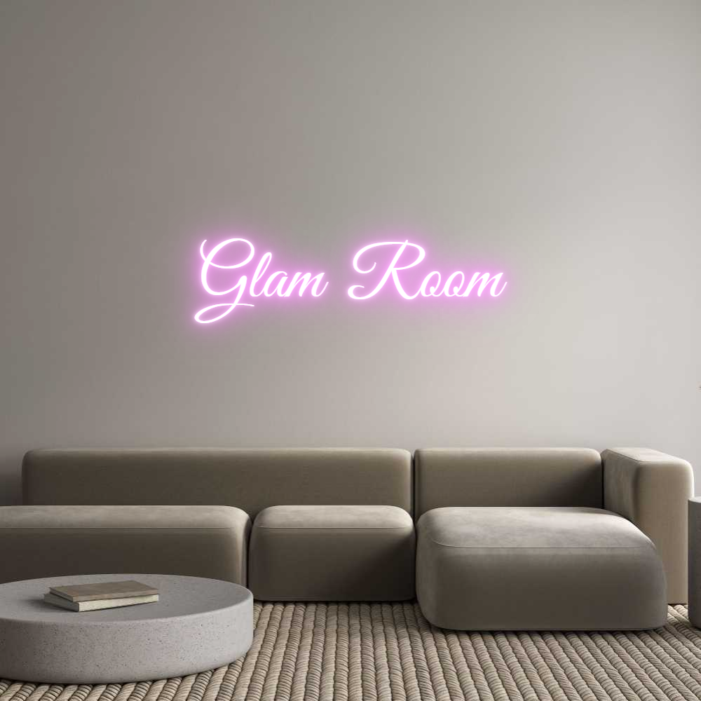 Custom Neon Text - Glam Room