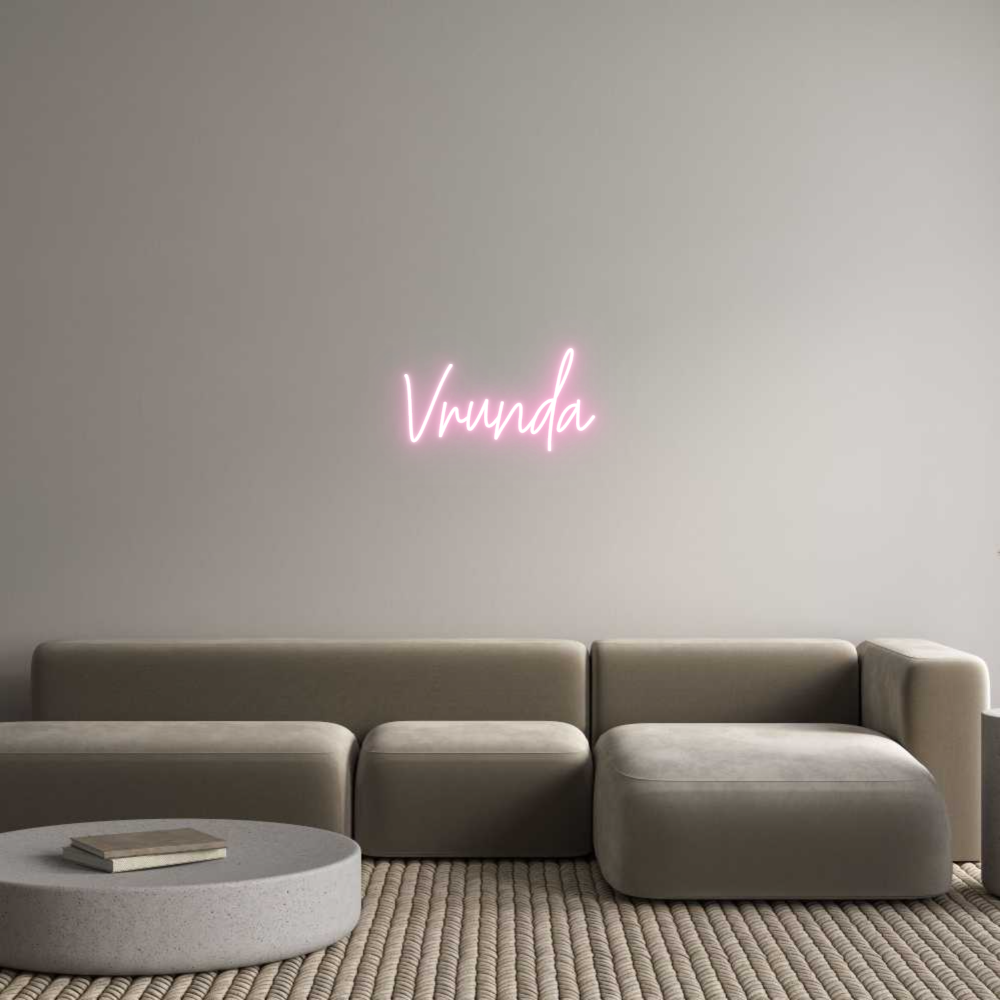 Custom Neon Text- Vrunda