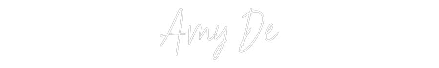 Custom Neon Text - Amy De