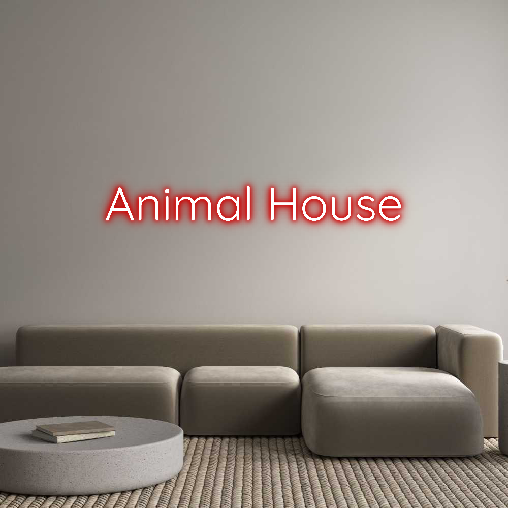 Custom Neon Text - Animal House