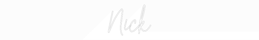 Custom Neon Text - Nick