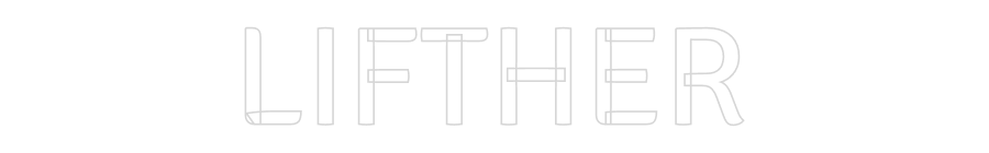 Custom Neon Text - LIFTHER