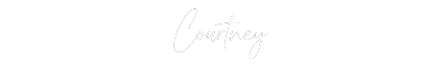 Custom Neon Text- Courtney