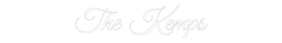 Custom Neon Text - The Kemps