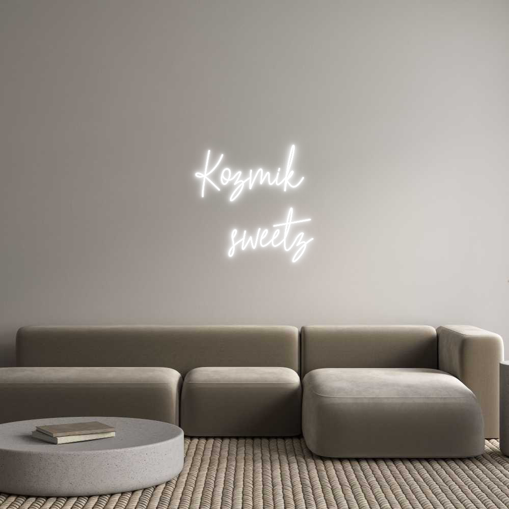 Custom Neon Text - Kozmik
sweetz