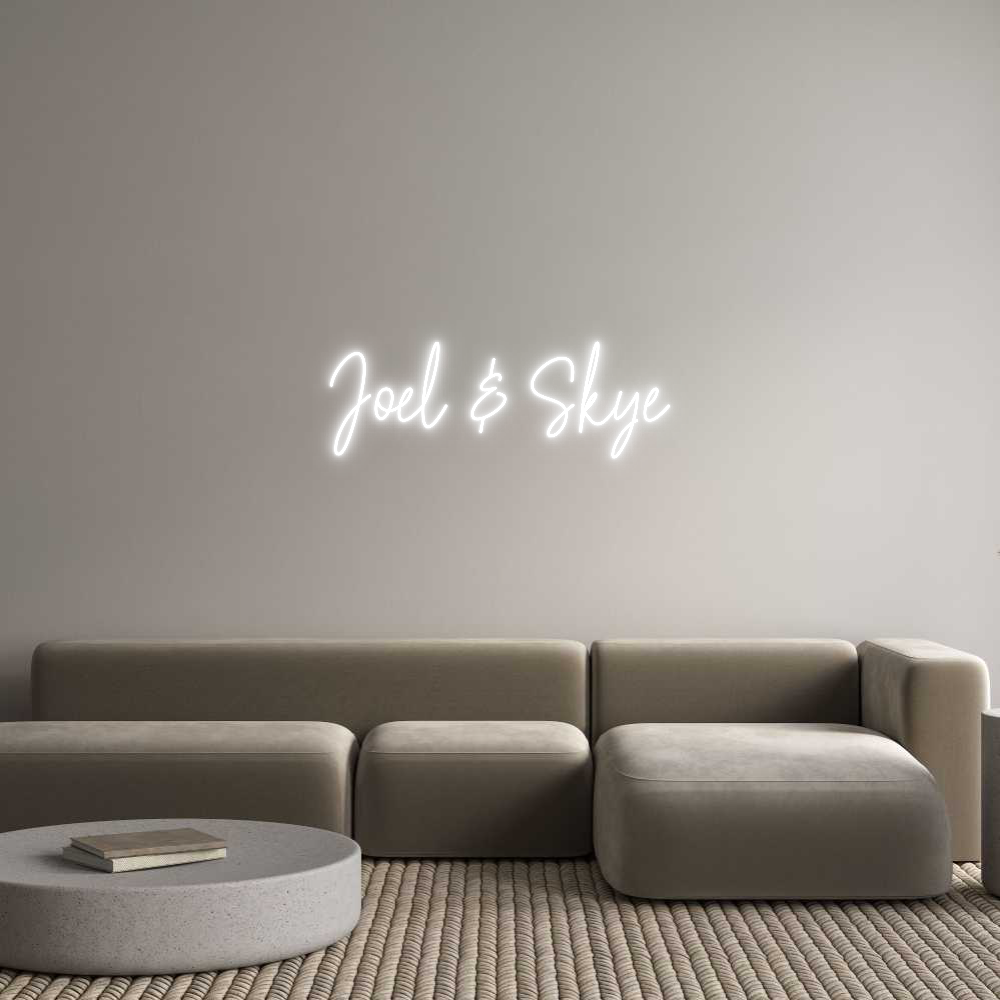 Custom Neon Text - Joel & Skye