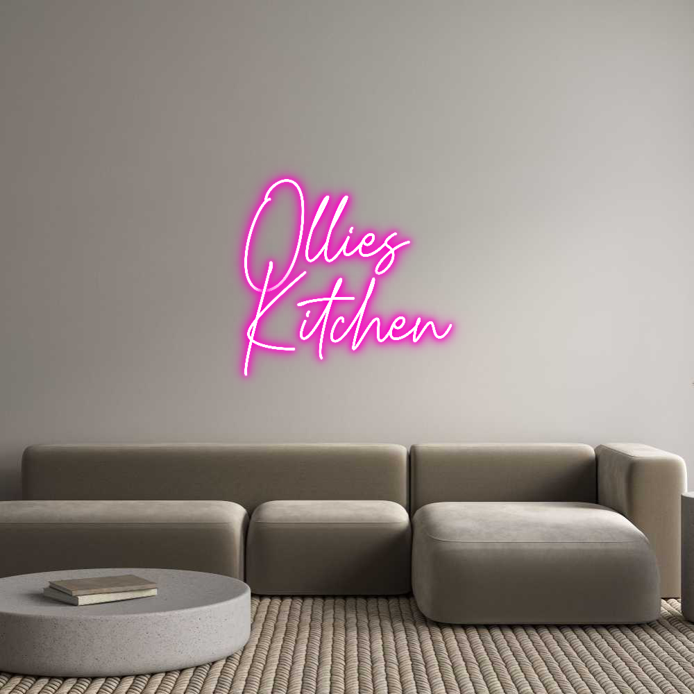 Custom Neon Text- Ollies
Kitchen