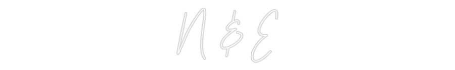 Custom Neon Text - N & E