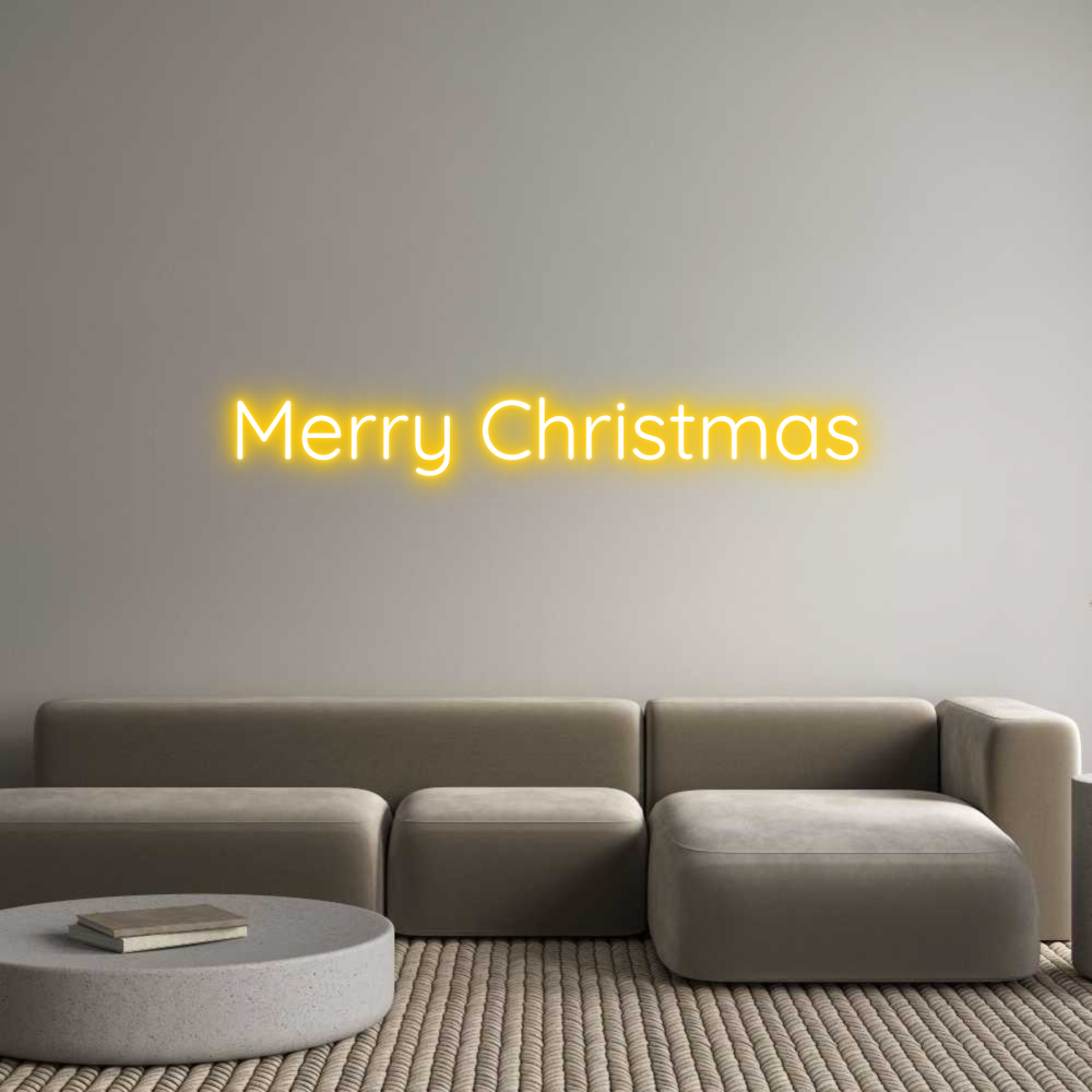 Custom Neon Text - Merry Christmas