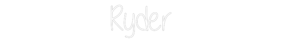 Custom Neon Text - Ryder