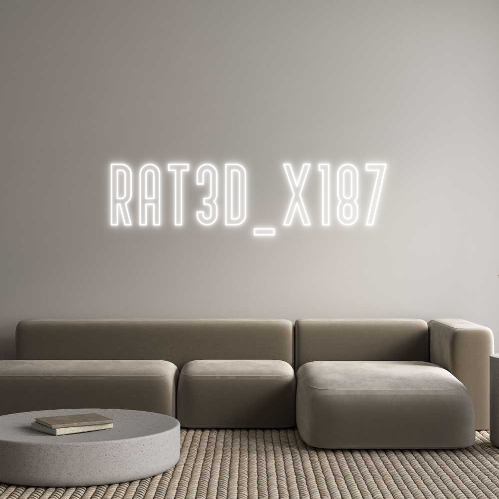 Custom Neon Text- RAT3D_X187