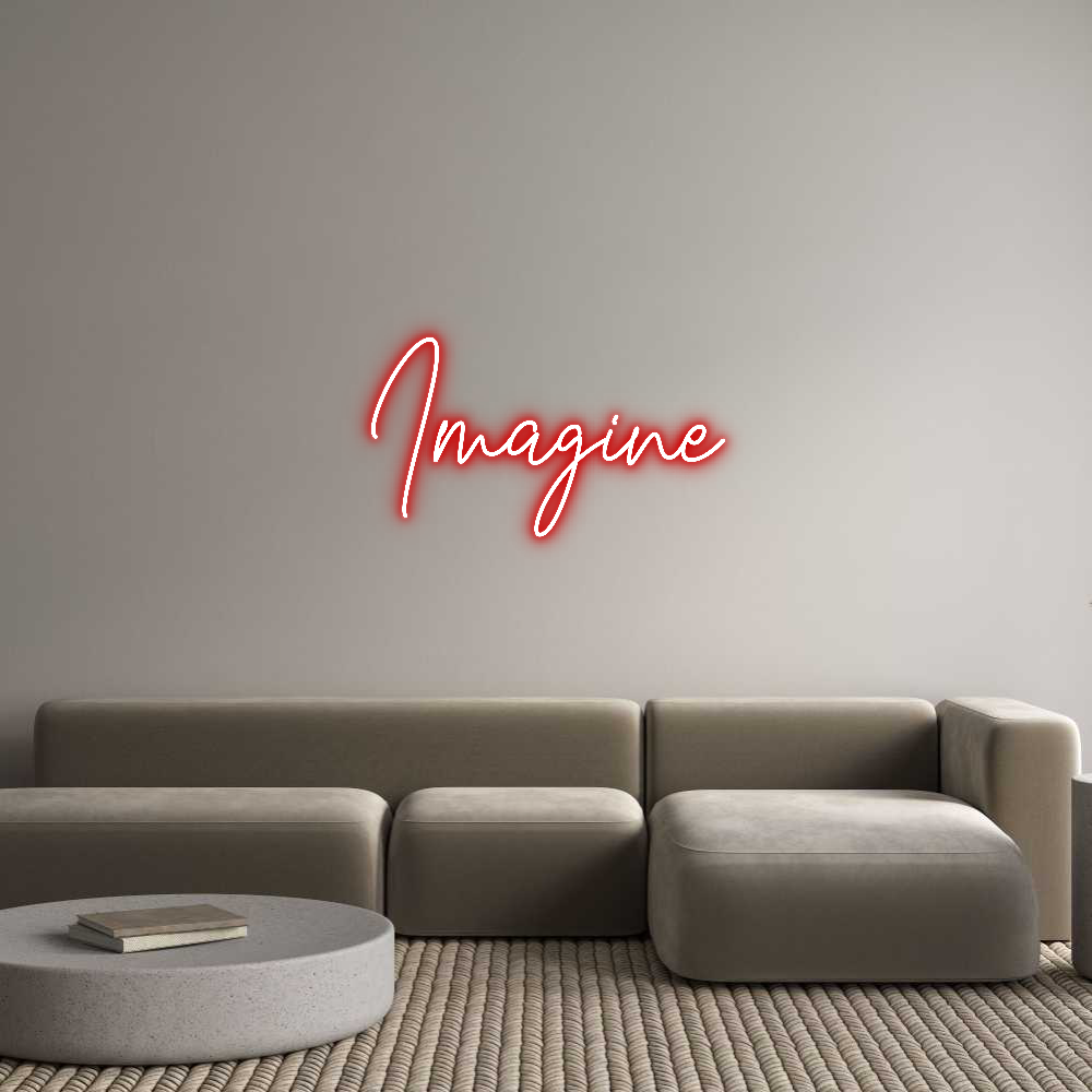 Custom Neon Text - Imagine