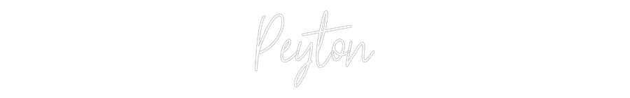 Custom Neon Text - Peyton
