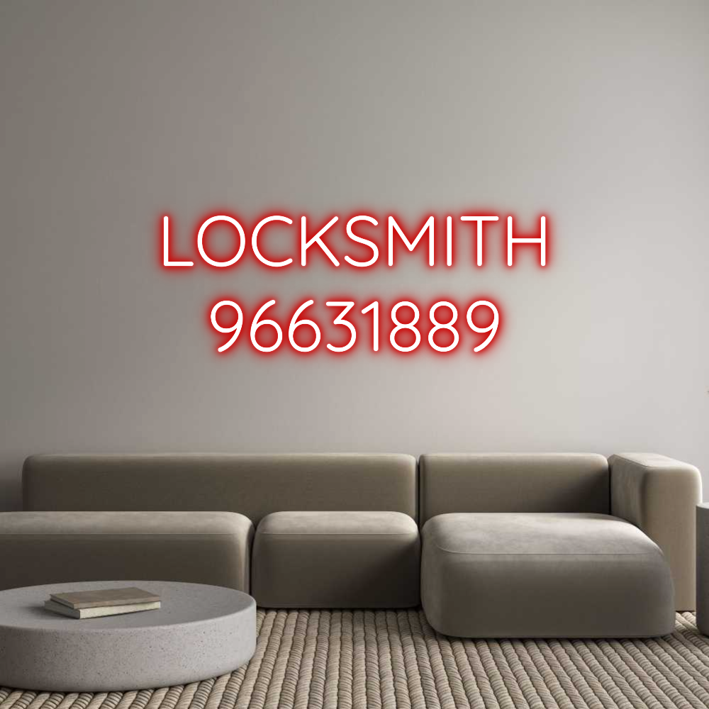 Custom Neon Text - LOCKSMITH
96...