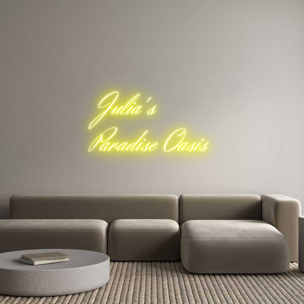 Custom Neon Text- Julia's
Par...